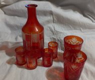 Изделия из красного стекла -ссср.