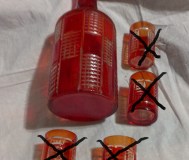 Изделия из красного стекла -ссср. 