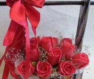 Букет роз из мыла