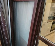 Раздвижное алюминиевое окно 300х145 см (4 створки и отливы)