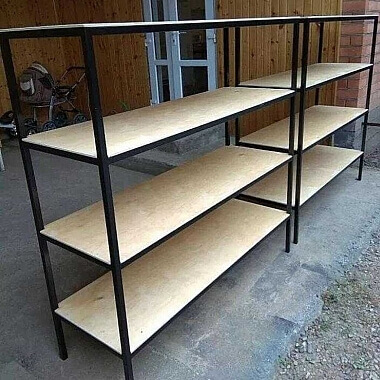 Стеллажи из металла, разборные и сварные 0
