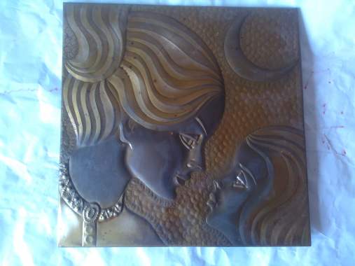 Картина из металла.