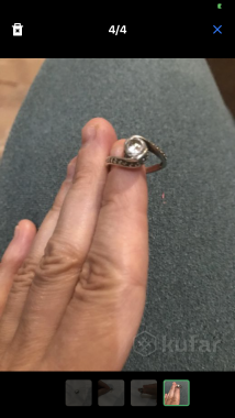 Кольцо серебреное в подарок любимой девушке 0