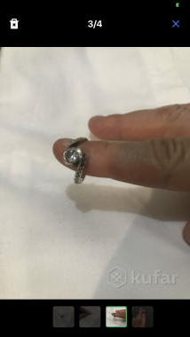 Кольцо серебреное в подарок любимой девушке 1