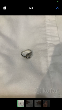 Кольцо серебреное в подарок любимой девушке 2