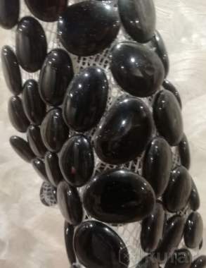 Янтарь эмитация, коньячный цвет 2 шт, 1 шт тем.цв. 1