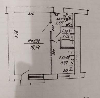 Однокомнатная квартира в Витебске 0