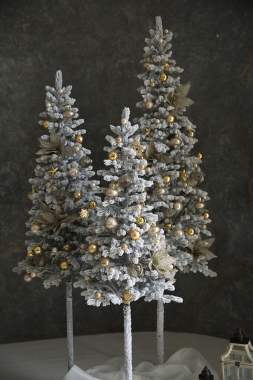 Дизайнерские премиум заснеженная елка искусственна 1