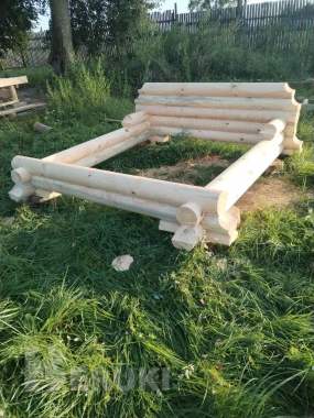 Сруб дома, бани, беседки из оцилиндрованного бревна 3