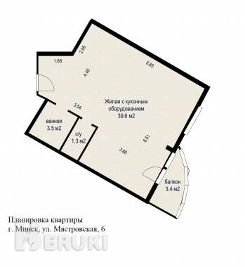Продается 2-комнатная квартира по мястровской 6 18