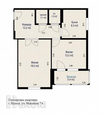 Продажа 2- комнатной квартиры по ул. Макаенка 7а 16