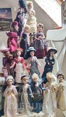 Фарфоровые куклы дамы эпохи 1