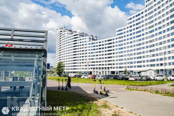 Двухкомнатная квартира, пр-т мира 1, дом волна, минск мир, метро аэродромная. 22