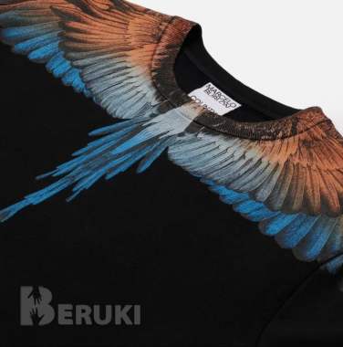 Толстовка marcelo burlon wings regular crewneck. 0