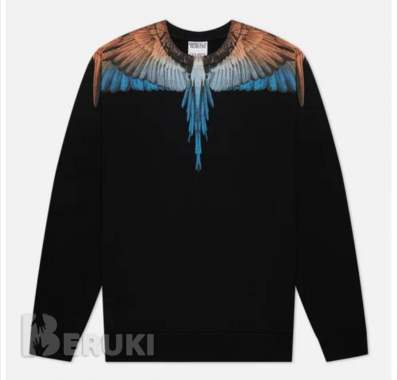 Толстовка marcelo burlon wings regular crewneck. 1