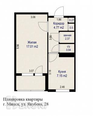 Продам 1-комнатную квартиру 24