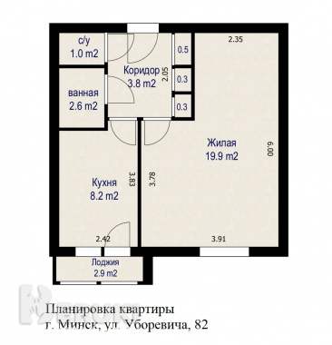 Продам 1-комнатную квартиру ул. Уборевича 6
