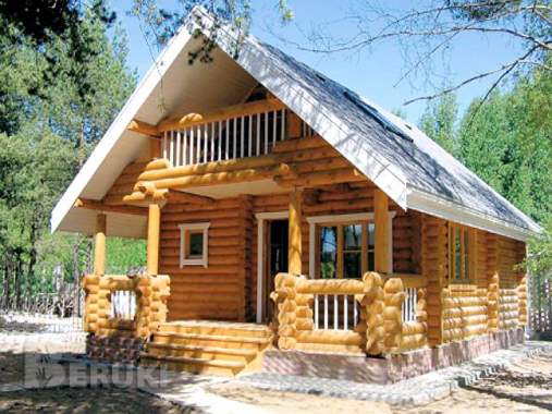 Сруб дома, бани, беседки из оцилиндрованного бревна 4