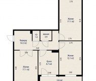 Продам 3-комнатную квартиру ул. Радужная, 9