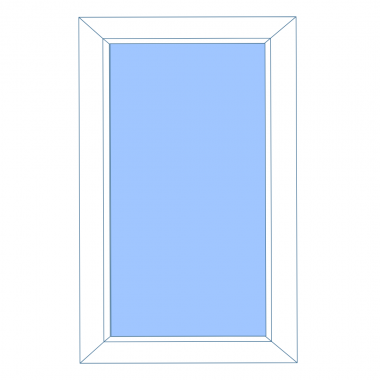 Окно глухое ПВХ 800*1200