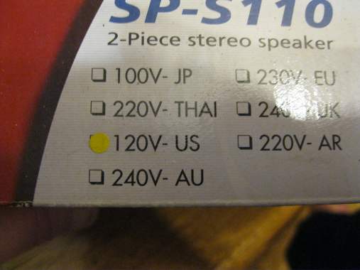 Genius sp-s110 колонки для розеток в 120 B 1