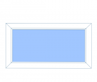 Окно глухое ПВХ 600*400