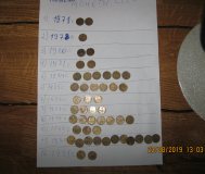 Лот 1 копеечных монет 49 шт.