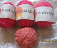 Нитки для вязания Samanta 3 клубка новые
