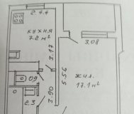 Продаётся однокомнатная квартира Шаранговича 48