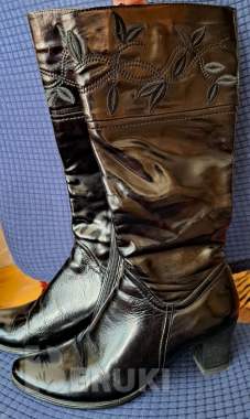 Сапоги осенние женские р. 35 (идут на р. 36), б. У 0