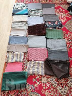 Отрезки ткани разной длины 10р за любой кусок разной длины 0