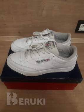 Кожаные кроссовки reebok classic clob c 85. 2