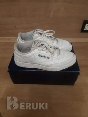 Кожаные кроссовки reebok classic clob c 85. 3