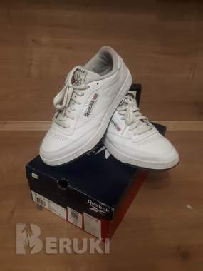 Кожаные кроссовки reebok classic clob c 85. 7