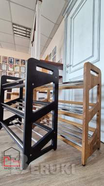 Дубовая полка для обуви 2