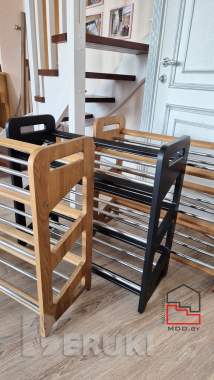 Дубовая полка для обуви 3