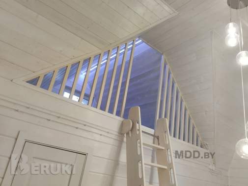 Приставная лестница деревянная полного цикла производства 1