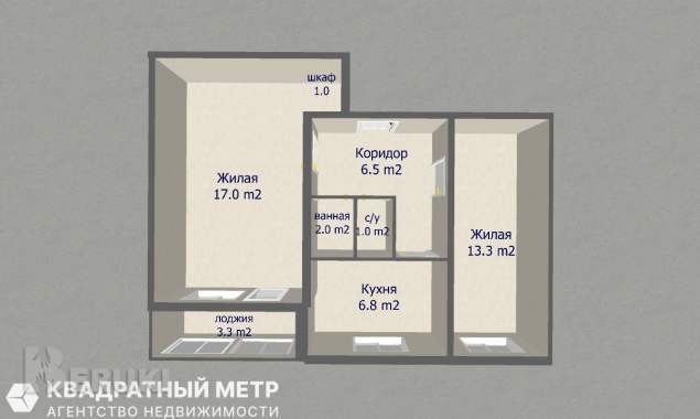 Продажа 2- комнатной квартиры с отличным ремонтом 11