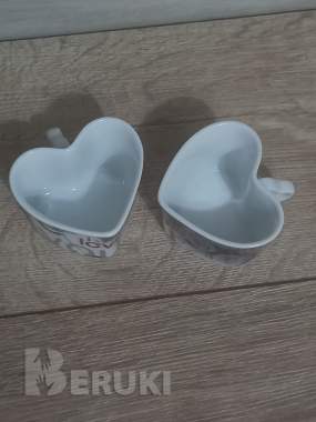 Кофейная пара в форме сердца 2