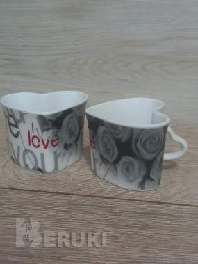 Кофейная пара в форме сердца 3