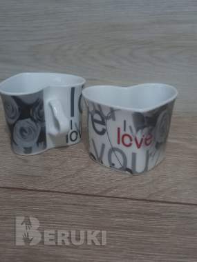 Кофейная пара в форме сердца 4