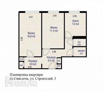 Продам 2-ух комнатную квартиру 0