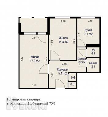 Продается 2-к. Квартира в отличном месте, с ремонтом 31