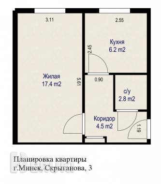 Продается однокомнатная квартира у ст. М. Молодежная 14