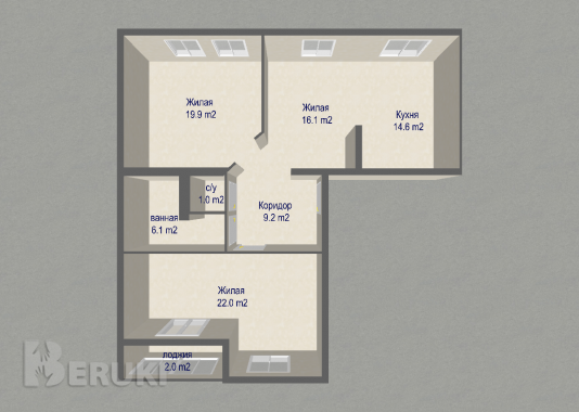 Эксклюзивная 3-комнатная квартира с авторским ремонтом в престижном тихом районе 23