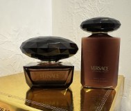 Оригинальный парфюм versace crystal noir лосьон в подарок