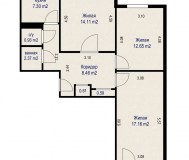 Продается 3-комнатная квартира