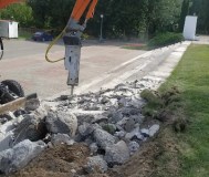 Аренда гидромолота profbreaker на базе экскаватора tvex ek-14-20