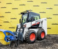 Аренда мини-погрузчика lonking cdm 312 с дорожной щеткой