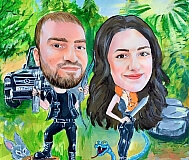 Картина в подарок к Рождеству и Новому году